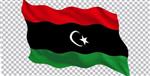 دانلود تصویر PNG پرچم کشور لیبی