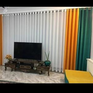 پرده آماده مخمل ترک