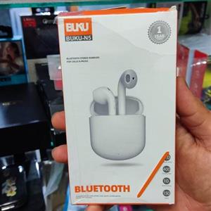 ایرپاد اصلی برند buku مدل N5 رنگ سفید مناسب برای مکالمه و موسیقی و بازی