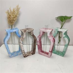 پک 10 عددی اکسسوری عدد گلدان گلجا سنگ مصنوعی ارتفاع 15 سانت مدل کوزه