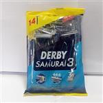 خودتراش (ژیلت) ستیغ صابوندار دربی مدل سامورایی بسته 4 عددی Derby Samurai