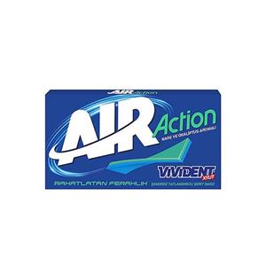 آدامس بدون شکر ویویدنت با طعم نعناع و اکالیپتوس مدل Air Action حجم 26 گرم