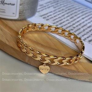 دستبند  بنگل کارتیر و آویز قلب ژوپینگ