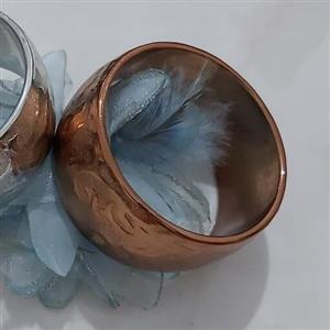 النگو تک پوش با رنگ مسی نقره ای