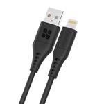 کابل USB-A به لایتنینگ شارژ سریع پرومیت مدل POWERLINK-AI200.BLACK به طول 2 متر