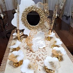 هفت سین با آیینه و شمعدان