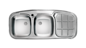 سینک ظرفشویی اخوان مدل 6Cr توکار(سایز116*50) 