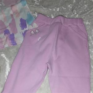ست بلوز شلوار رنگین کمان لایت دخترانه سایز 3 کیفیت عالی