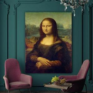 تابلو بوم طرح جهانی مونالیزا مدل لبخند ژکوندکد11080