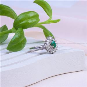 انگشتر زمرد زنانه کد 9936