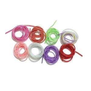 محافظ کابل لیزری سیم ضخیم 1.5 متری مناسب برای انواع سیم شارژ و هند (صورتی و نقره ای و نارنجی  و شیشه ای و سبزآبی)