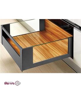 ریل بدنه دار اسلیم شیشه اینر بلند با فرانت آلومینیوم عمق 30 فانتونی fantoni کد F-0B-516-01