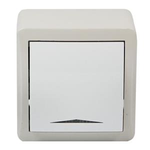 کلید تک پل روکار پارت الکتریک Part Electric Shahab PE4045