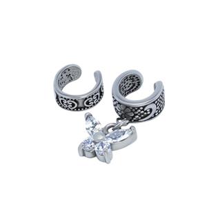 پیرسینگ گوش زنانه پایتخت مدل PS585_GO بسته دو عددی