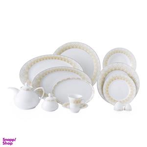 سرویس غذاخوری 81 پارچه چینی زرین ایران مدل شهرزاد میراندا درجه عالی