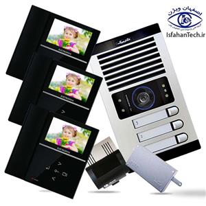 آیفون تصویری سه واحدی الکتروپیک با مانیتور 592