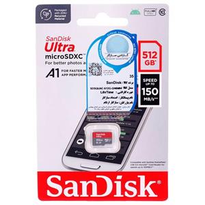 رم میکرو 512 گیگ سن دیسک SanDisk Ultra U1 A1 C10 150MB s 