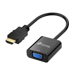 تبدیل Eleven CV1001 HDMI To VGA + کابل صدا و کابل Micro USB