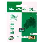 رم میکرو ۱۶ گیگ میکروسونیک MicroSonic 533X U1 C10 80MB/s