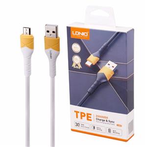 کابل میکرو یو اس بی فست شارژ Ldnio LS802 30W 2m