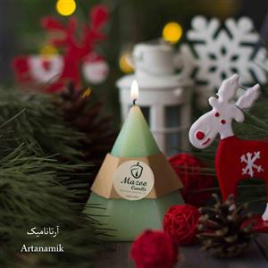 شمع مدل ژئومازو با فیتیله نخی