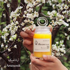 شمع مدل مازمجک با فیتیله چوبی