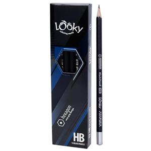مداد مشکی لوکی Looky Hexagon بسته ۱۲ عددی