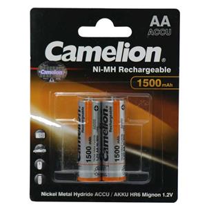 باتری دوتایی قلمی شارژی Camelion Ni-MH Rechargeable AA 1500mAh 