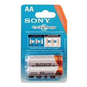 باتری دوتایی قلمی شارژی Sony Cycle Energy NH-HR15/51 AA 4600mAh 