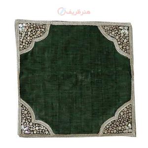 کاور کوسن سنگ دوزی روی پارچه مخمل قابل شستشو