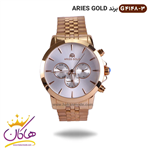 ساعت فول تایم اریس گلد فلزی مردانه  ARIES GOLD | G 4148/1