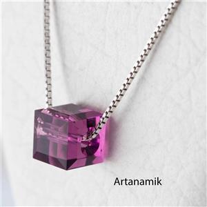 گردنبند نقره با سنگ سواروسکی اصل