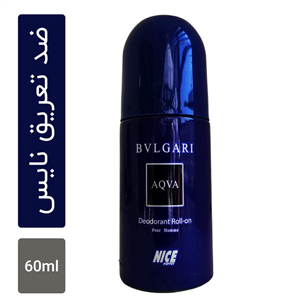 مام رول ضد تعریق مردانه نایس مدل bvlgari  aqva حجم 60 میلی لیتر