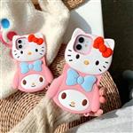 قاب آیفون عروسکی دو تایی هلو کیتی Hello kitty کد C2940