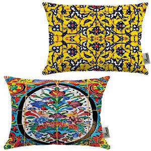 کوسن 2 عددی مخمل رنس مدل R21-10133-10402 سایز 47x33 سانتی متر