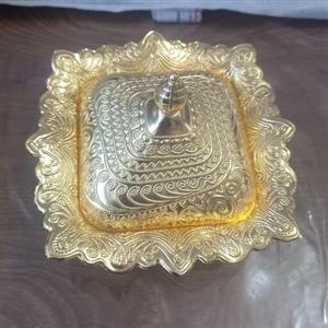 قندان سیلور  زارا در دو رنگ طلایی و سیلور ساخت تبریزبا کیفیت و عالی برای استفاده و دکوری با قابلیت ارسال به
