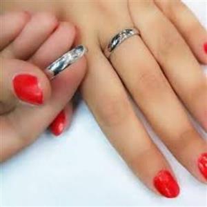رینگ نقره ای.