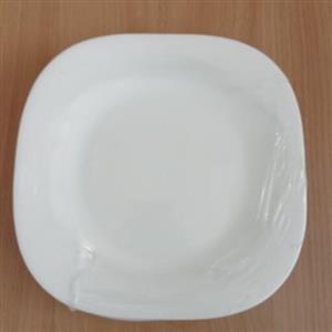 پیش دستی ارکوپال سفید ساده طرح دیوالی مربعی کلاسیک