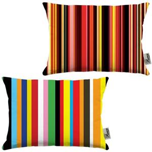 کوسن 2 عددی مخمل رنس مدل R21-10086-10087 سایز 47x33 سانتی متر