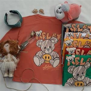 تیشرت وکراپ  زنانه ودخترانه نخ پنبه لاکرا دار ارسال رایگان سایز 38 تا 44 به ضمانت کیفیت وقیمت