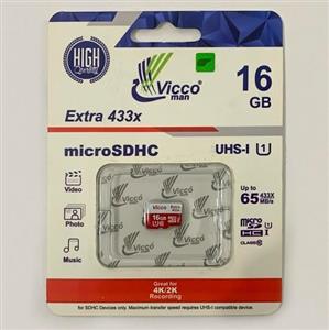 کارت حافظه microSDHC ویکومن 433X  کلاس 10 استاندارد UHS-I U1 ظرفیت 16 گیگ