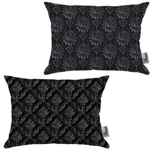 کوسن 2 عددی مخمل رنس مدل R21-10507-10508 سایز 47x33 سانتی متر