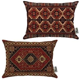 کوسن 2 عددی مخمل رنس مدل R21-10456-10457 سایز 47x33 سانتی متر