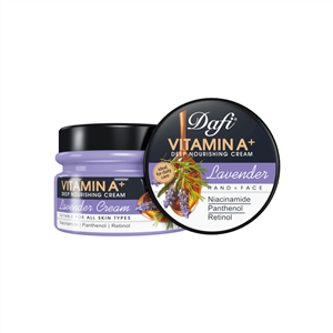 کرم کاسه ای لاوندر حاوی ویتامین A دافی(حتما موجودی بگیرین)
