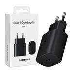 شارژر سامسونگ مدل 25W PD Adapter USB-C اورجینال.مشکی