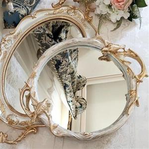 سینی گرد گنجشکی  کف آینه