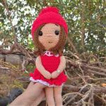 عروسک بافتنی دختر پاییز