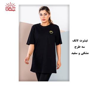 تیشرت سوپر لانگ زنانه طرح تدی