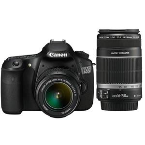 دوربین عکاسی دیجیتال کانن ای او اس 60 دی کیت دو لنز 18-55 و 55-250