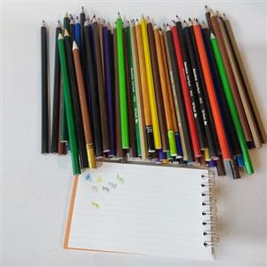 مداد رنگی تکی درجه یک (تمام رنگ ها موجود است)(کیفیت مدادرنگی ها رو در فیلم محصول بررسی کنید)